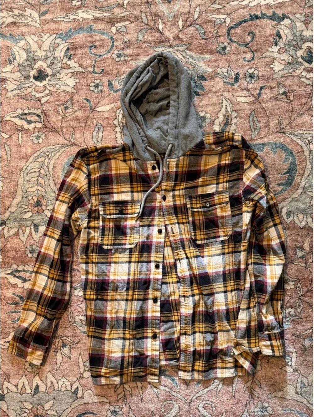 Aeropostale Men's Multi and Yellow Hoody